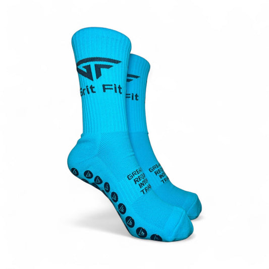 Precision MidCalf Grip Socks 2.0 Turquoise