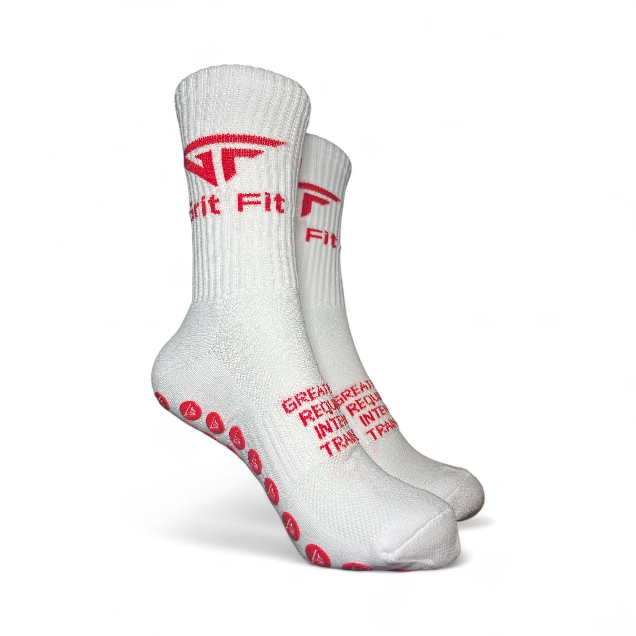 Precision MidCalf Grip Socks 2.0 Red Grip